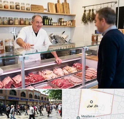 قصابی در بازار تهران