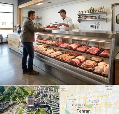 گوشت فروشی در شمال تهران 