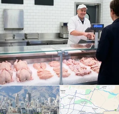 مرغ فروشی در شمال شرق تهران