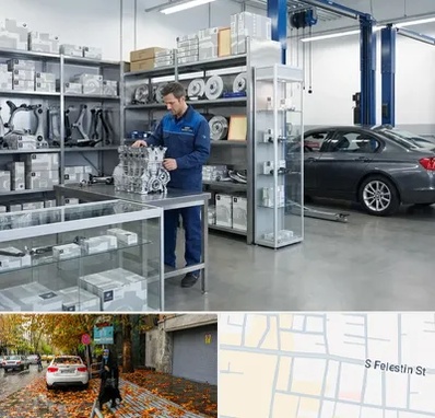 لوازم یدکی بی ام و BMW در خیابان فلسطین 