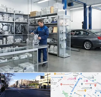 لوازم یدکی بی ام و BMW در خیابان ملاصدرا شیراز 