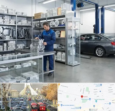 لوازم یدکی بی ام و BMW در خیابان آزادی