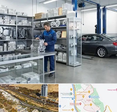 لوازم یدکی بی ام و BMW در خیابان نیایش شیراز 
