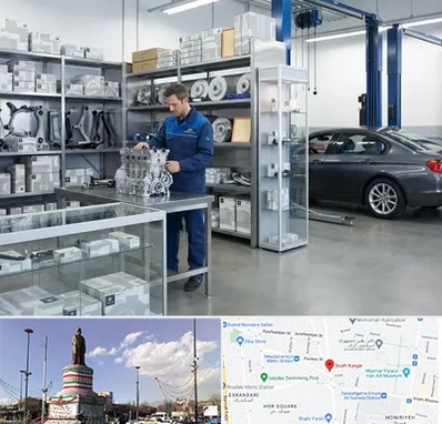 لوازم یدکی بی ام و BMW در کارگر جنوبی