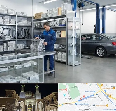 لوازم یدکی بی ام و BMW در زرگری شیراز 