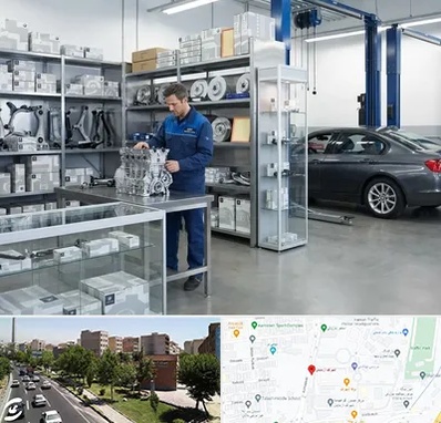 لوازم یدکی بی ام و BMW در شهرک آزمایش 