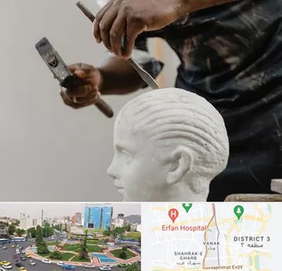 آموزشگاه مجسمه سازی در ونک 