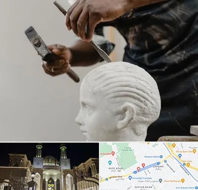 آموزشگاه مجسمه سازی در زرگری شیراز
