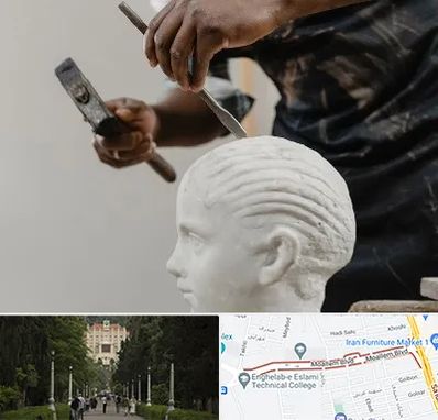 آموزشگاه مجسمه سازی در بلوار معلم رشت