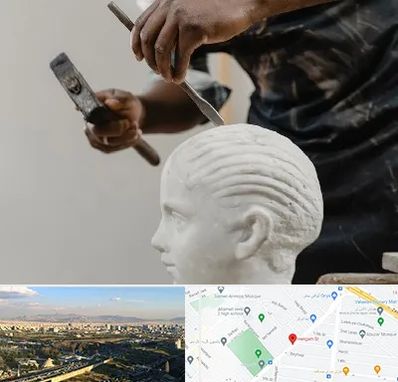 آموزشگاه مجسمه سازی در هنگام