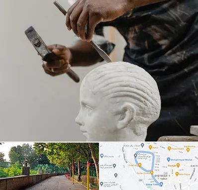 آموزشگاه مجسمه سازی در بلوار گیلان رشت