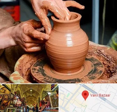 آموزشگاه سفالگری در بازار وکیل شیراز