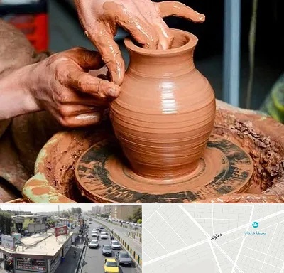 آموزشگاه سفالگری در خیابان دماوند