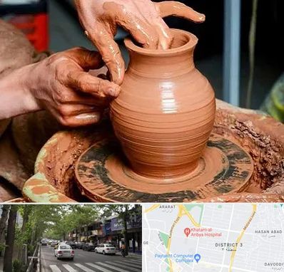 آموزشگاه سفالگری در ظفر 