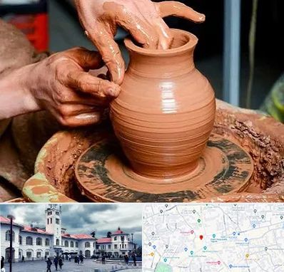 آموزشگاه سفالگری در میدان شهرداری رشت