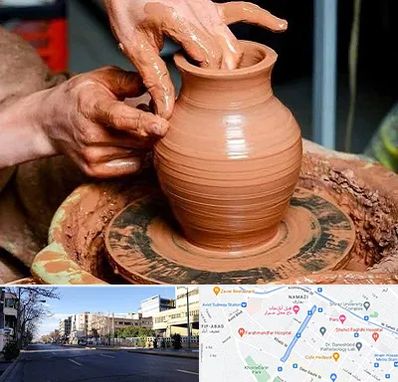آموزشگاه سفالگری در خیابان ملاصدرا شیراز