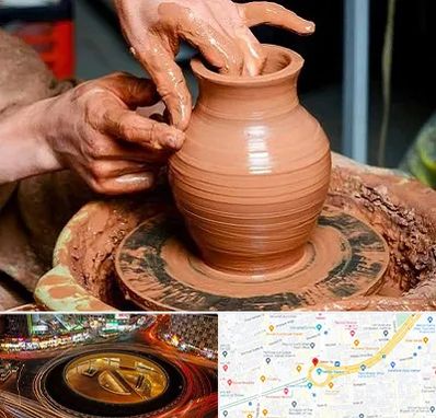 آموزشگاه سفالگری در میدان ولیعصر