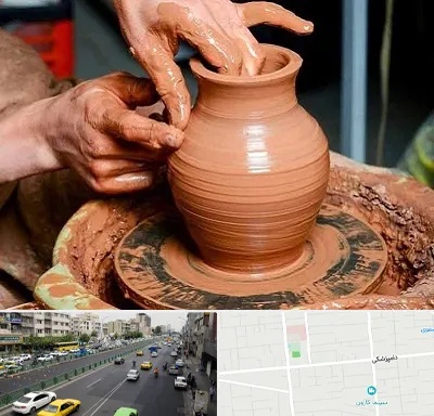 آموزشگاه سفالگری در خیابان دامپزشکی