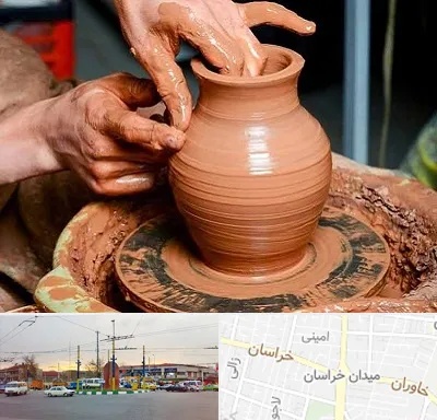 آموزشگاه سفالگری در میدان خراسان