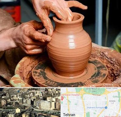 آموزشگاه سفالگری در مرزداران 