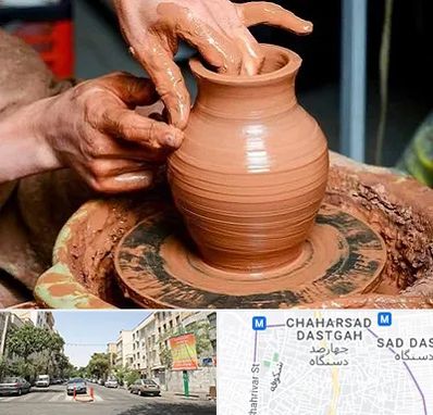 آموزشگاه سفالگری در چهارصد دستگاه