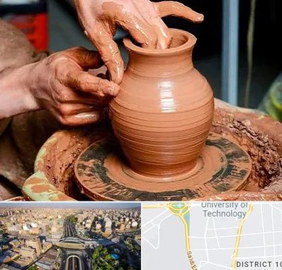 آموزشگاه سفالگری در استاد معین