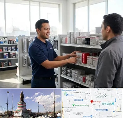 لوازم یدکی نیسان در کارگر جنوبی 