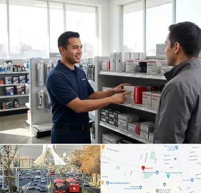 لوازم یدکی نیسان در خیابان آزادی