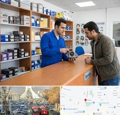 لوازم یدکی سایپا در خیابان آزادی 