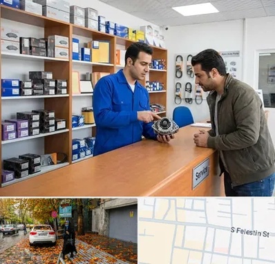 لوازم یدکی سایپا در خیابان فلسطین