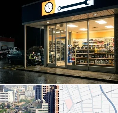 لوازم یدکی شبانه روزی در خیابان بهشتی