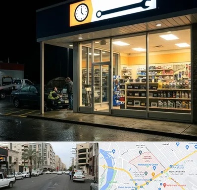 لوازم یدکی شبانه روزی در زیتون کارمندی اهواز