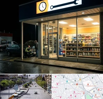 لوازم یدکی شبانه روزی در خیابان زند شیراز 