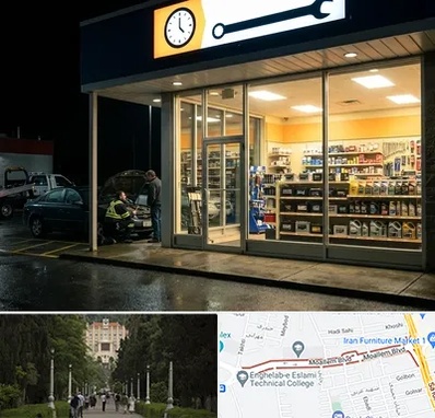 لوازم یدکی شبانه روزی در بلوار معلم رشت 