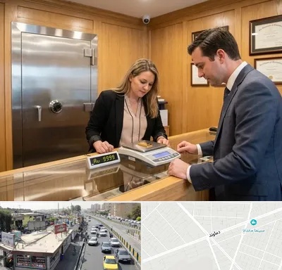 طلا آبشده در خیابان دماوند