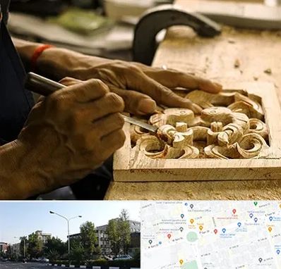 آموزشگاه منبت کاری در میدان کاج