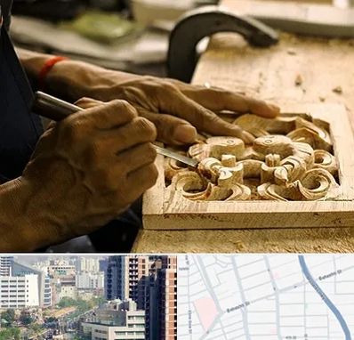 آموزشگاه منبت کاری در خیابان بهشتی