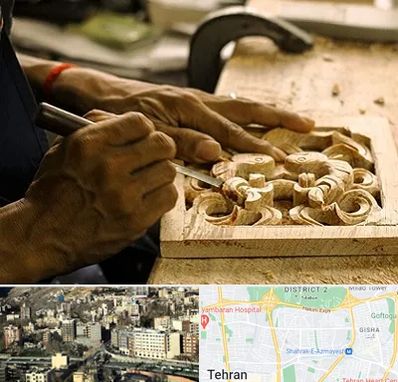 آموزشگاه منبت کاری در مرزداران 