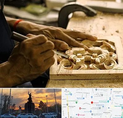 آموزشگاه منبت کاری در میدان حر