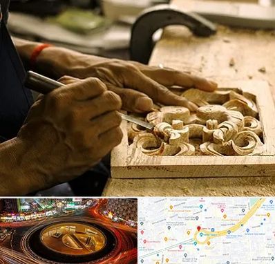 آموزشگاه منبت کاری در میدان ولیعصر