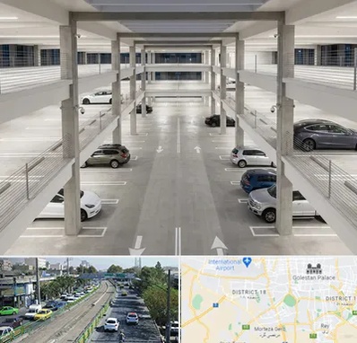 پارکینگ عمومی در جنوب تهران 