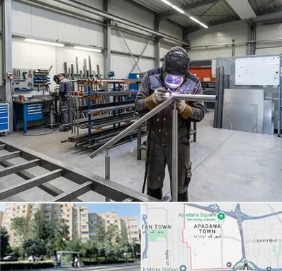 ساخت پله فلزی در آپادانا 