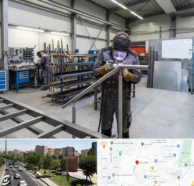ساخت پله فلزی در شهرک آزمایش