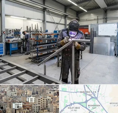 ساخت پله فلزی در جنوب شرق تهران