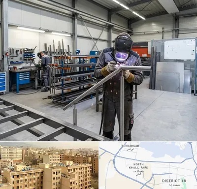 ساخت پله فلزی در جنوب غرب تهران
