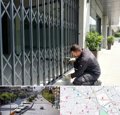 حفاظ آکاردئونی در خیابان زند شیراز