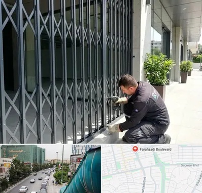 حفاظ آکاردئونی در بلوار فرحزادی 