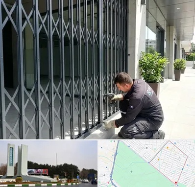 حفاظ آکاردئونی در بلوار فلسیطین مشهد 