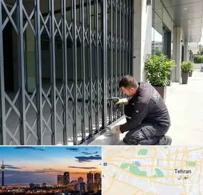 حفاظ آکاردئونی در غرب تهران 