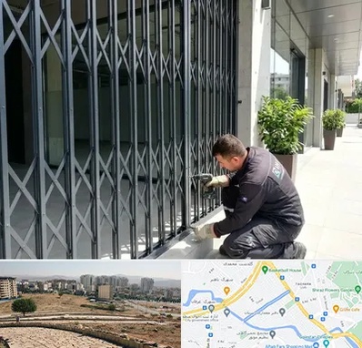 حفاظ آکاردئونی در کوی وحدت شیراز